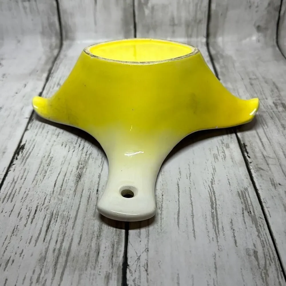 Vintage Ceramic Gravy Fat Separator Vegetable Design‎  Farmhouse CHIPPED